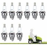 Lot de 10 bougie d'allumage l7t bougie tronconneuse d�broussailleuse tondeuse pour moteur � deux temps ...