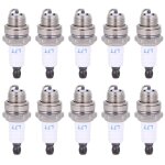 Lot de 10 bougies d'allumage pour trononneuse, accessoires pour tondeuse  gazon, pices en laiton et ...