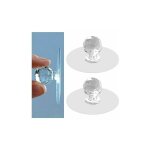 Lot de 10 boutons de tiroir d'armoire transparents, armoires de cuisine, vanit de salle de bain, portes ...