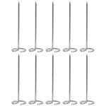 Lot de 10 brochettes en acier inoxydable pour barbecue airfryer