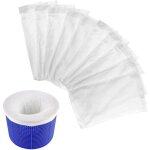 Lot de 10 chaussettes de skimmer de piscine chaussettes filtrantes de piscine filet lastique en nylon ...