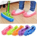 Lot de 10 chaussons - serpill�res en microfibre lavables et r�utilisables pour le nettoyage des sols, ...