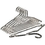 Lot de 10 cintres en plastique transparent, cintres pour chemises, cintres robustes pour v�tements