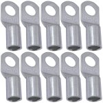 Lot de 10 cosses electriques à oeillet tubulaire - oeil - Ø6mm - non isolées - pour conducteur 16mm² ... Lot de 10 cosses electriques à oeillet tubulaire - oeil - Ø6mm - non isolées - pour conducteur 16mm² ...