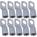 Lot de 10 cosses electriques � oeillet tubulaire - oeil - �8mm - non isol�es - pour conducteur 25mm� ...