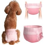 Lot de 10 couches extensibles pour chien avec trou pour la queue, couches super absorbantes pour chiots ...