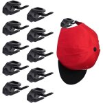 Lot de 10 crochets muraux autocollants pour casquettes de baseball, pour porte, mur, casquettes, foulards ...