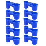 Fitags - lot de 10 distributeurs d'eau en plastique, avec bouteille de type coca  insrer, pour oiseau, ...