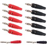 Lot de 10 fiches banane 20a � vis 4 mm pour c�bles hautparleurs et bornes audio