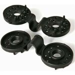 Lot de 10 ?illets � clipser noirs - id�al pour le montage de votre jardin, terrasse et balcon - protection ...