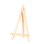 Lot de 10 mini chevalets triangulaires en bois, supports d�coratifs pour photos