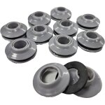Werka pro - lot de 10 oeillets auto perforants pour bches gris