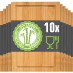 Lot de 10 petite planche  dcouper bambou 22x15 planche bois planche aperitif