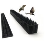 Lot de 10 piques anti - oiseaux en plastique ? haute flexibilit�, barri�re anti - vol pour cl�ture et ...