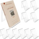Lot de 10 porte - livres acrylique transparents, dimensions 10�11, 5�13 cm, affichage albums / photos ...