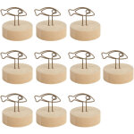 Lot de 10 porte - noms de table en forme de poisson, style vertical, simples et mignons, avec base en ...