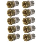 Blansol - lot de 10 raccords multicouche � sertir femelle �crou libre (15 / 21) 1 / 2' - �20x2, 0 - multipex ...