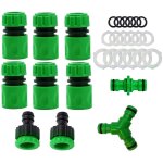 Lot de 10 raccord tuyau d'arrosage 3 / 4' 19mm, kit de raccordement de robinet tuyau de jardin - raccord ...