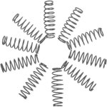 Lot de 10 ressorts de rechange pour scateurs, pour fournitures de jardinage, pour clmatites, pour chafaudag ...