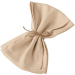 Lot de 10 serviettes de table 50 cm (20 pouces) en polyester couleur champagne, pour mariage ou cuisine. ...