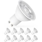 Lot de 10 spots led gu10, mr16, ampoules 5w pour un �clairage parfait [classe d'efficacit� �nerg�tique ...