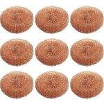 Lot de 10 tampons � r�curer en cuivre � spirale ultra r�sistants pour la cuisinegraisses et crasse r�curage ...