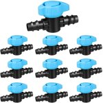 Beijiyi - lot de 10 vanne d'arrt d'irrigation goutte vanne d'gouttement droite 16mm plantation jardin ...