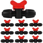 Lot de 10 vannes de commutation pour irrigation goutte � goutte, connecteurs de tuyau barbel�s pour tube ...