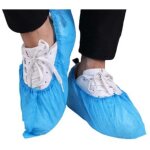 Lot de 100 (50 paires) de couvre - chaussures jetables antid�rapants, chaussons en plastique pour couvre ...
