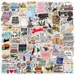 Lot de 100 autocollants autocollant stickers sticker scrapbooking aesthetic ordinateur portable kindle ...