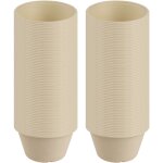 Lot de 100 bols en papier jetables 1, 2 l beige - r�sistants et �cologiques, id�aux pour buffets et f�tes ...