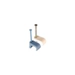 Schneider electric - lot de 100 cavalier de pontage a clouer pour cable plat 9x18mm blanc clou � 2. 5mm ...