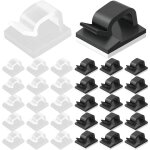 Lot de 100 clips c�bles, clips de fixation voiture, range cable, cable adhesif rangement de c�ble, attache ...