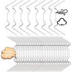 Lot de 100 clips de vitrage pour serre en acier inoxydable, clips de fixation � ressort en m�tal avec ...