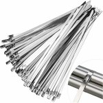 Lot de 100 colliers de serrage inox - 200 x 4. 6 mm - attache câble autobloquant bandage de serrage pour ... Lot de 100 colliers de serrage inox - 200 x 4. 6 mm - attache câble autobloquant bandage de serrage pour ...