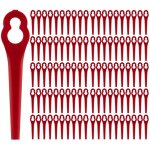 Lot de 100 lames de rechange pour coupe - bordures einhell, lames plastique einhell sans fil