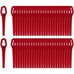 Lot de 100 lames de rechange compatibles avec coupe - bordure einhell sans fil - lame en plastique pour ...