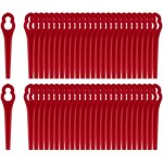 Lot de 100 lames de rechange compatibles avec coupe - bordure einhell sans fil - lame en plastique pour ...