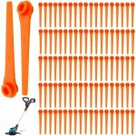Lot de 100 lames de rechange en plastique pour coupe - bordures gardena 9823 9825 9820 9821 lames dbroussaill ...