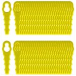 Lot de 100 lames de rechange, compatibles avec les tondeuses ryobi, t�tes de lame � double denture rac155 ...