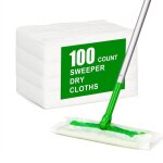 Lot de 100 lingettes de nettoyage � sec pour balai � franges, recharges pour balai � franges, nettoyage ...