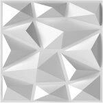 Lot de 100 panneaux muraux 3d carr�s 30 x 30 cm, d�coration murale int�rieure en pvc r�sistant au feu ...