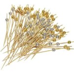 Lot de 100 pics  cocktail pour cure - dents, fruits, sandwich, barbecue, collations, etc. 12 cm
