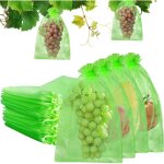 Lot de 100 pi�ces sac protection fruits sachet protection raisin, jardin plant fruits protection sac, ...