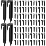 Lot de 100 piquets pour cbles de dlimitation de tondeuses robotises, crochets de fixation au sol pour ...