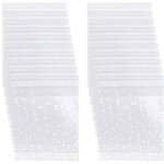 Lot de 100 sachets en plastique  pois pour biscuits, bonbons, emballage cadeau, desserts, ftes