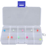 Lot de 1000 perles de p�che assorties, rondes et lumineuses, en plastique, pour la p�che en eau douce ...