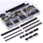 Roleader - lot de 112 barrettes mles et femelles de 2 54 mm - 100 barrettes de bouclier empilables et ...