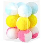 Lot de 12 balles interactives en peluche douce pour chat, id�ales pour l'entra�nement et le jeu des chatons ...