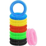 Lot de 12 bracelets anti - moustiques, bracelets anti - moustiques �tanches, cuir r�glable et eva, bracelets ...